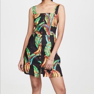 Farm Río  Preta Banana Linen Dress XS